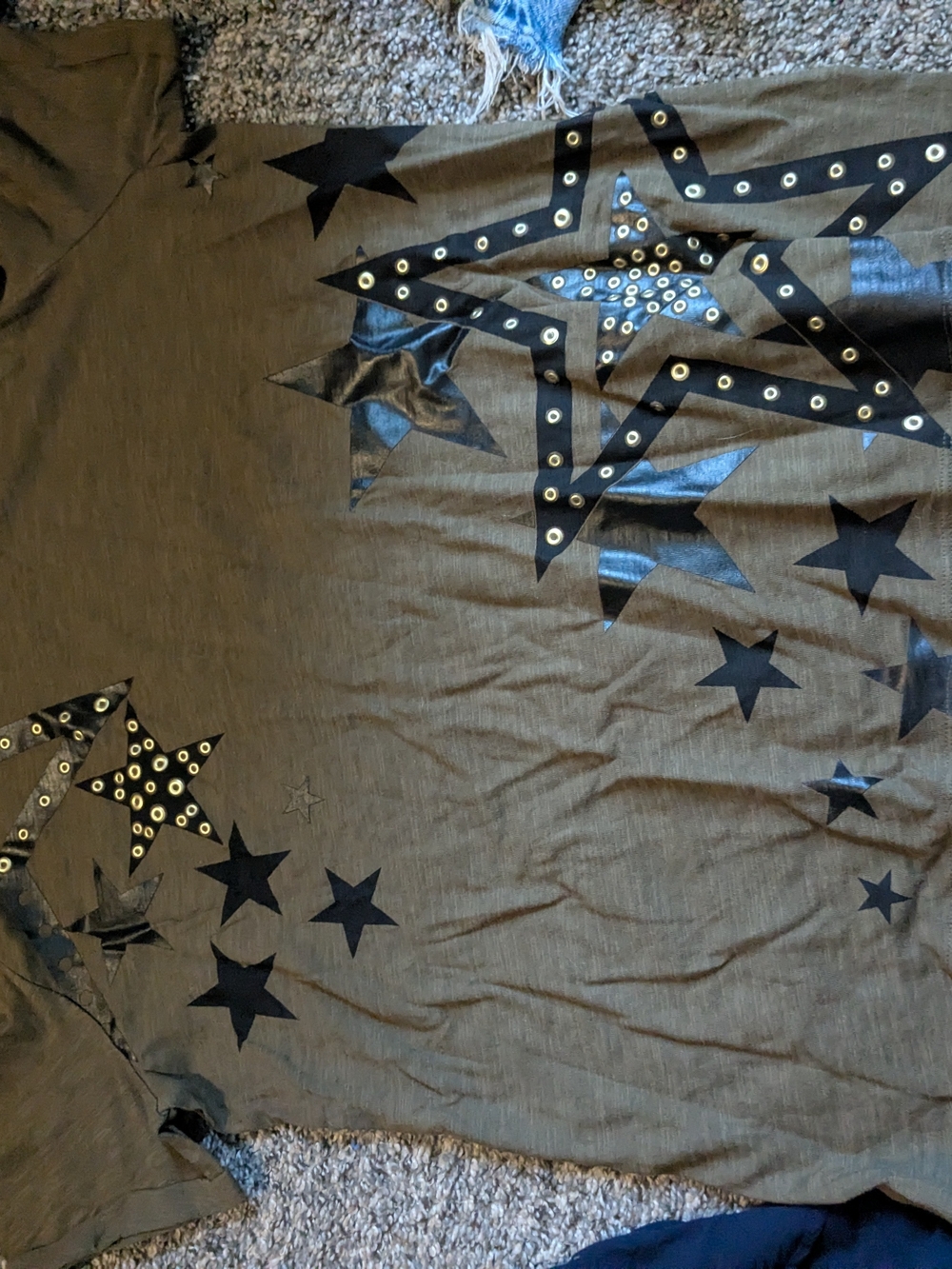 Rock & Republic Olive Crewneck Tee